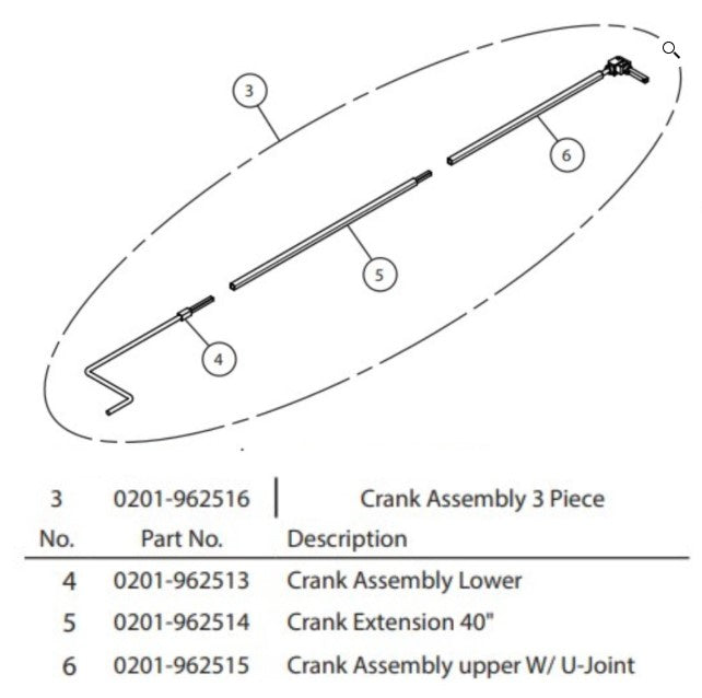Aero: Crank Assembly for Roll-up Curtain Route One Trailers