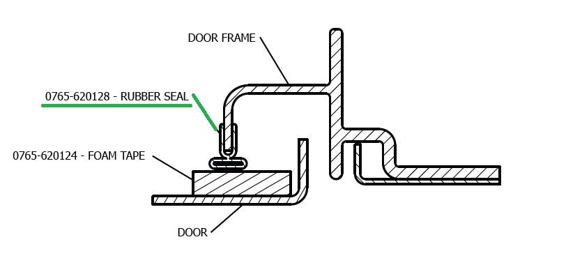 Aero: Bulkhead Door Seal Tape Box Seal 4100 B-3 1/8 Lock