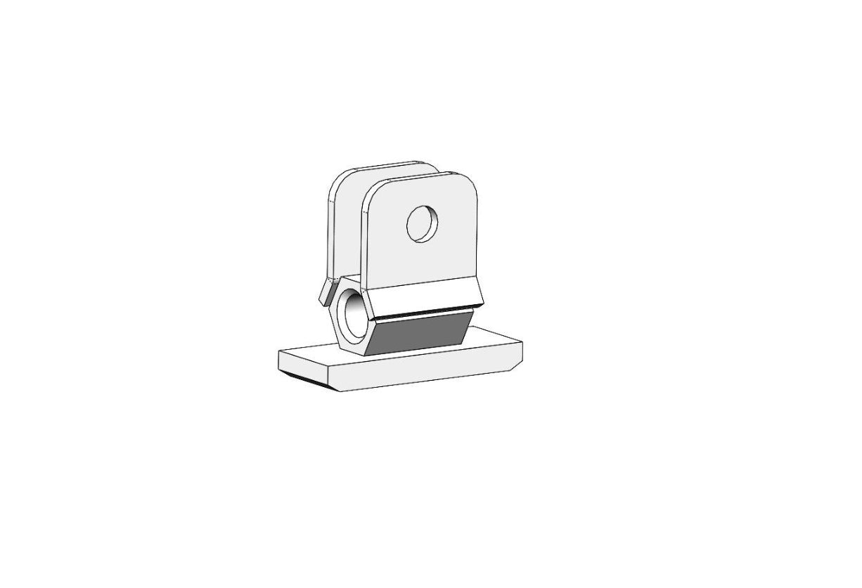 A-Frame Slide Nut Assembly - Circle Bracket Front Small