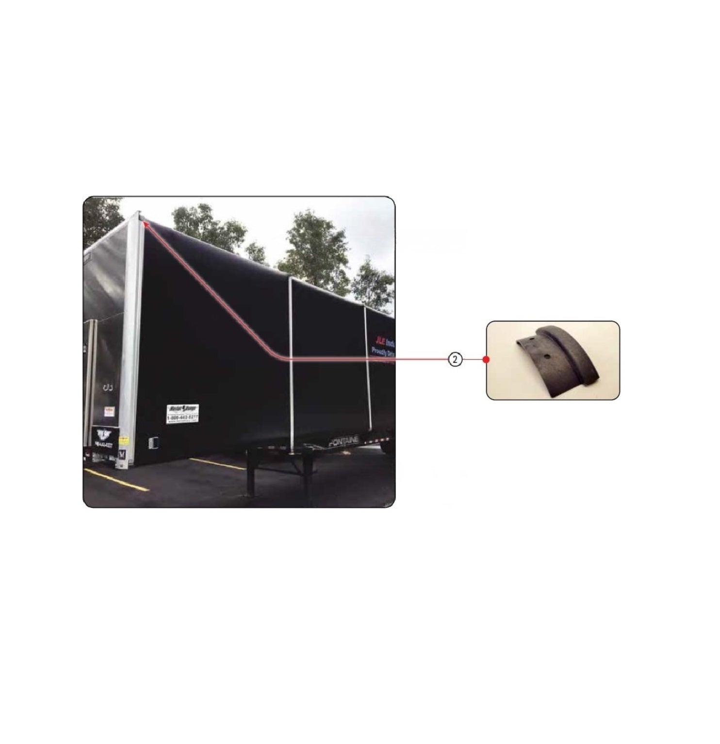 Top cap - composite (FBA or TBA only) Route One Trailers