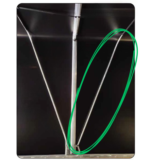 Intermediate Pushup Bow Assembly - 7'4" - 8'1" Int Support Bow Route One Trailers