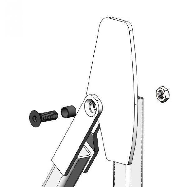 A-Frame DS Post - Vertical Route One Trailers