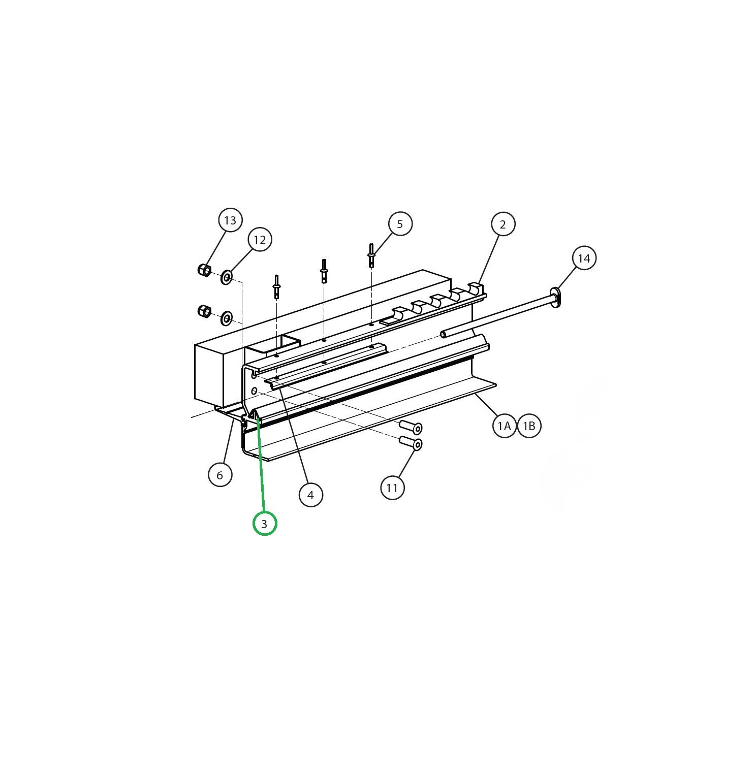 Aero:Rail Insert Stainless Steel Per Ft Route One Trailers
