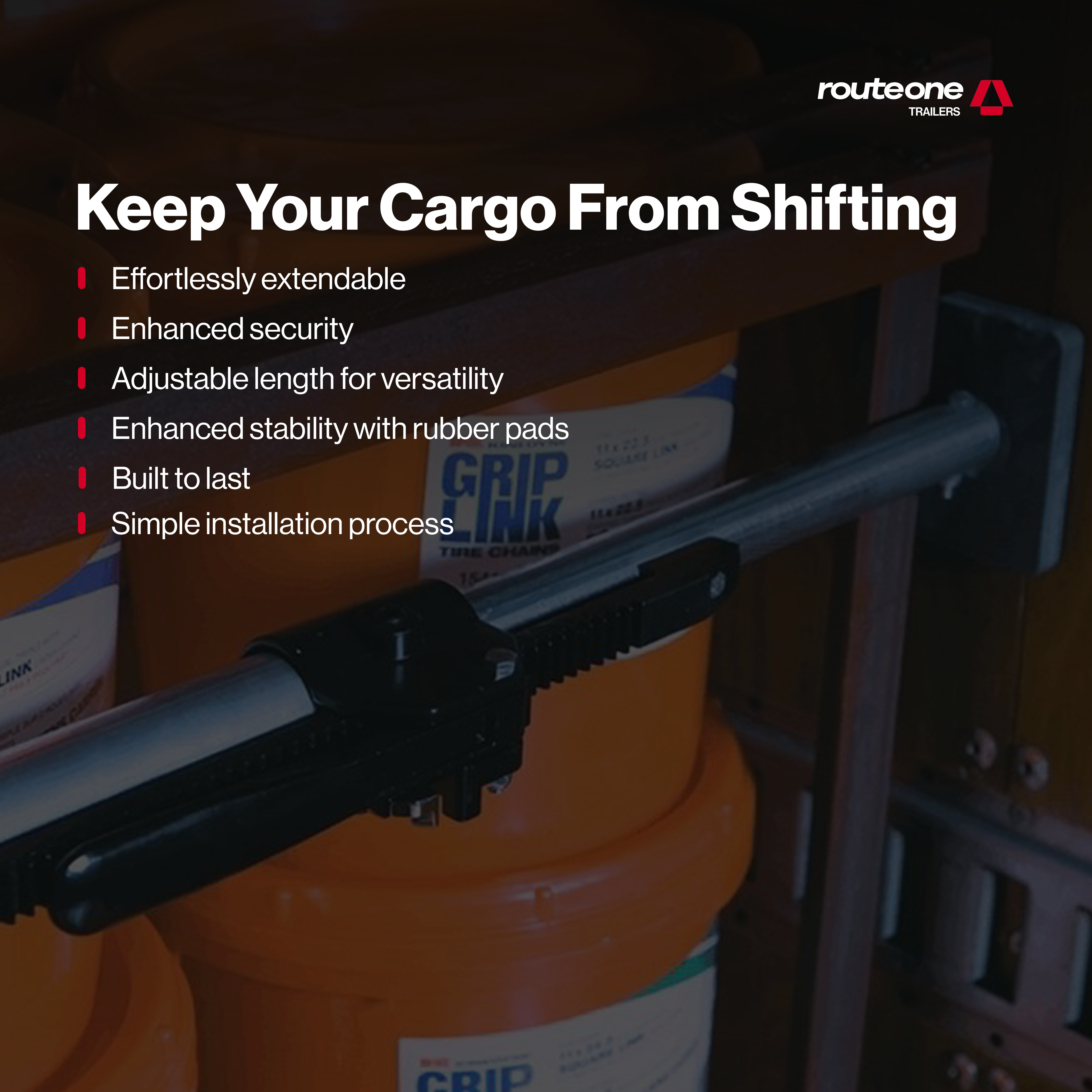 Steel Cargo Bar - 89"-105"