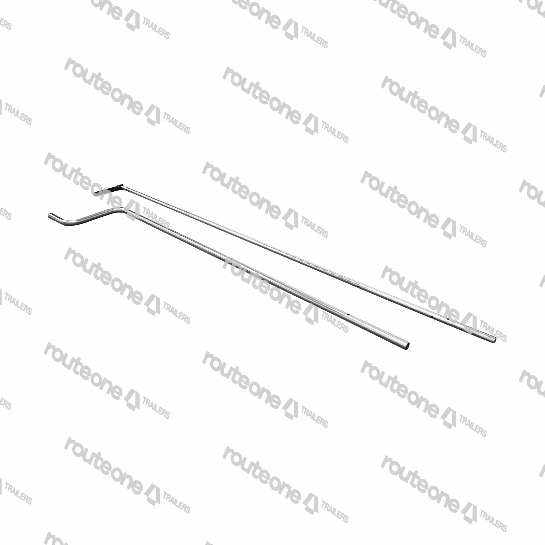 Tail Crank Assy for Rear Curtain - Long - Two Piece Route One Trailers