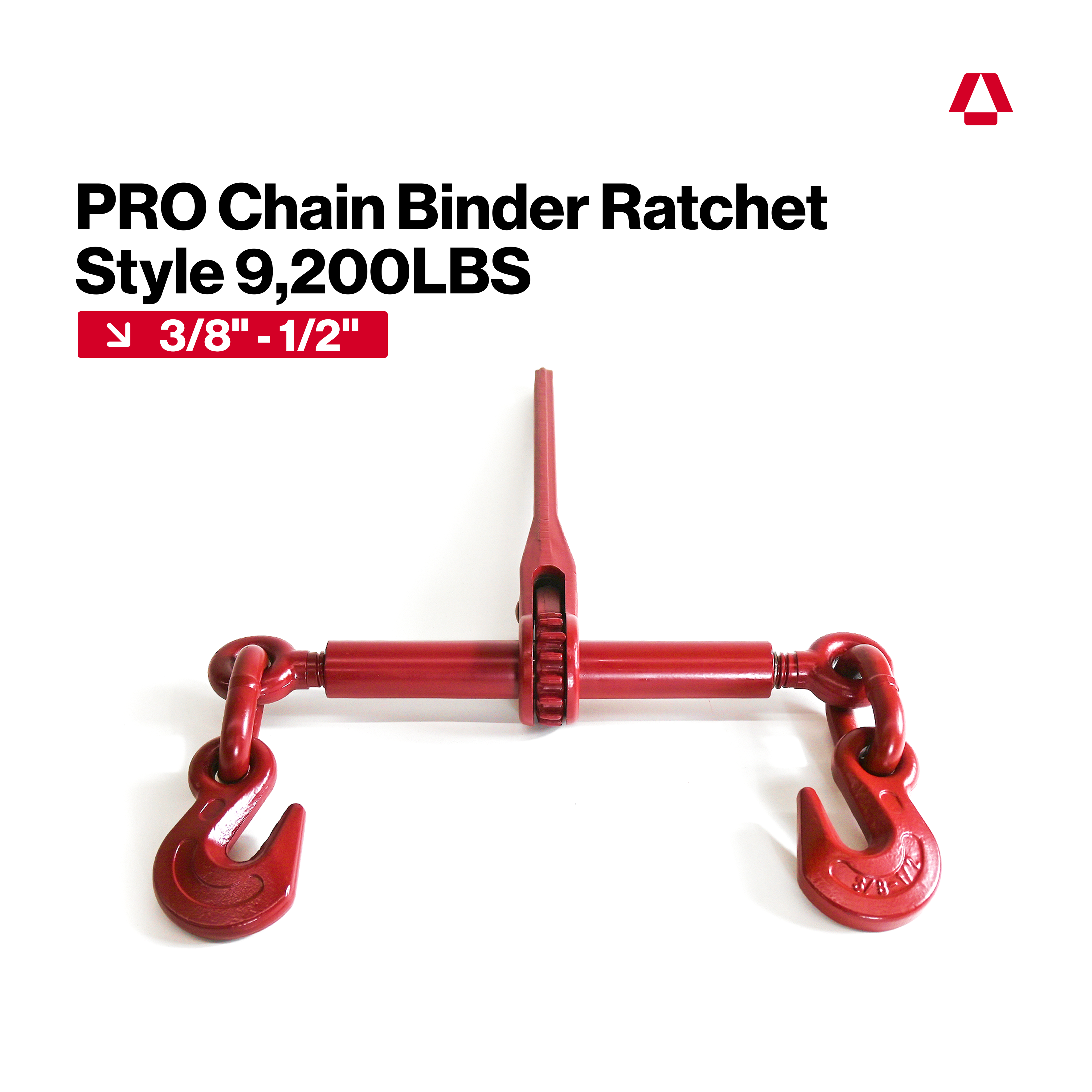PRO Chain Binder Ratchet Style 3/8" - 1/2", 9200LBS