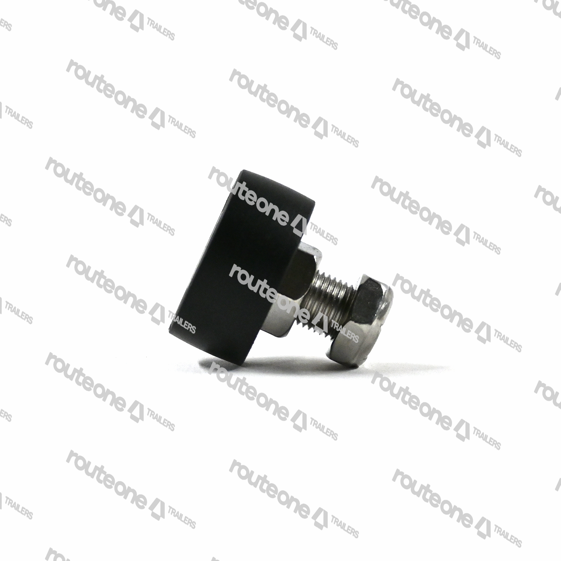 1-1/2" Wheel - Plastic Wheel Assy w/ bolt and nut - Small 1.5" Route One Trailers