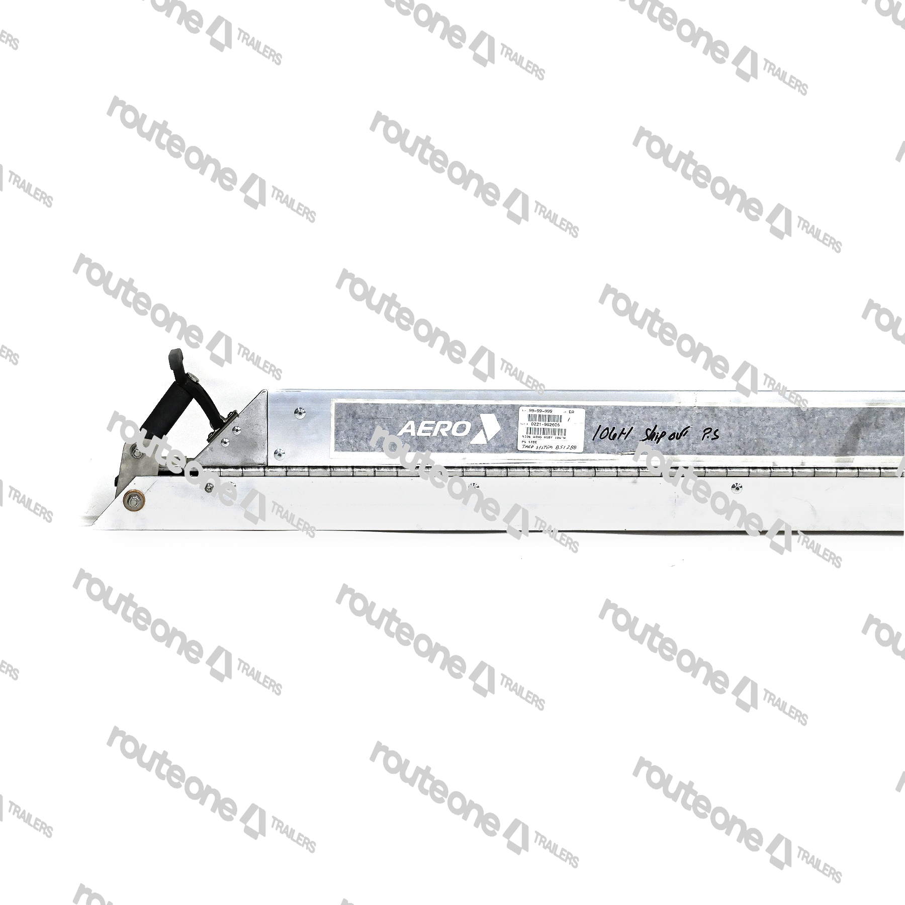 Aero: Side Wing Assembly 106" H PS Side - Rad Curtain Clamp Assy PS 106" H Route One Trailers