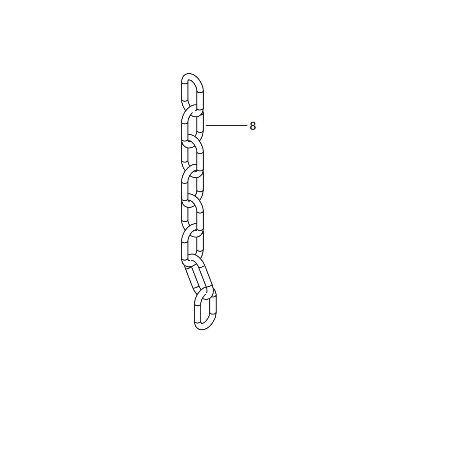 Shur-co: Chain Rear Pocket  (8 Eyes) (Post Ratchets/Accessories) Route One Trailers