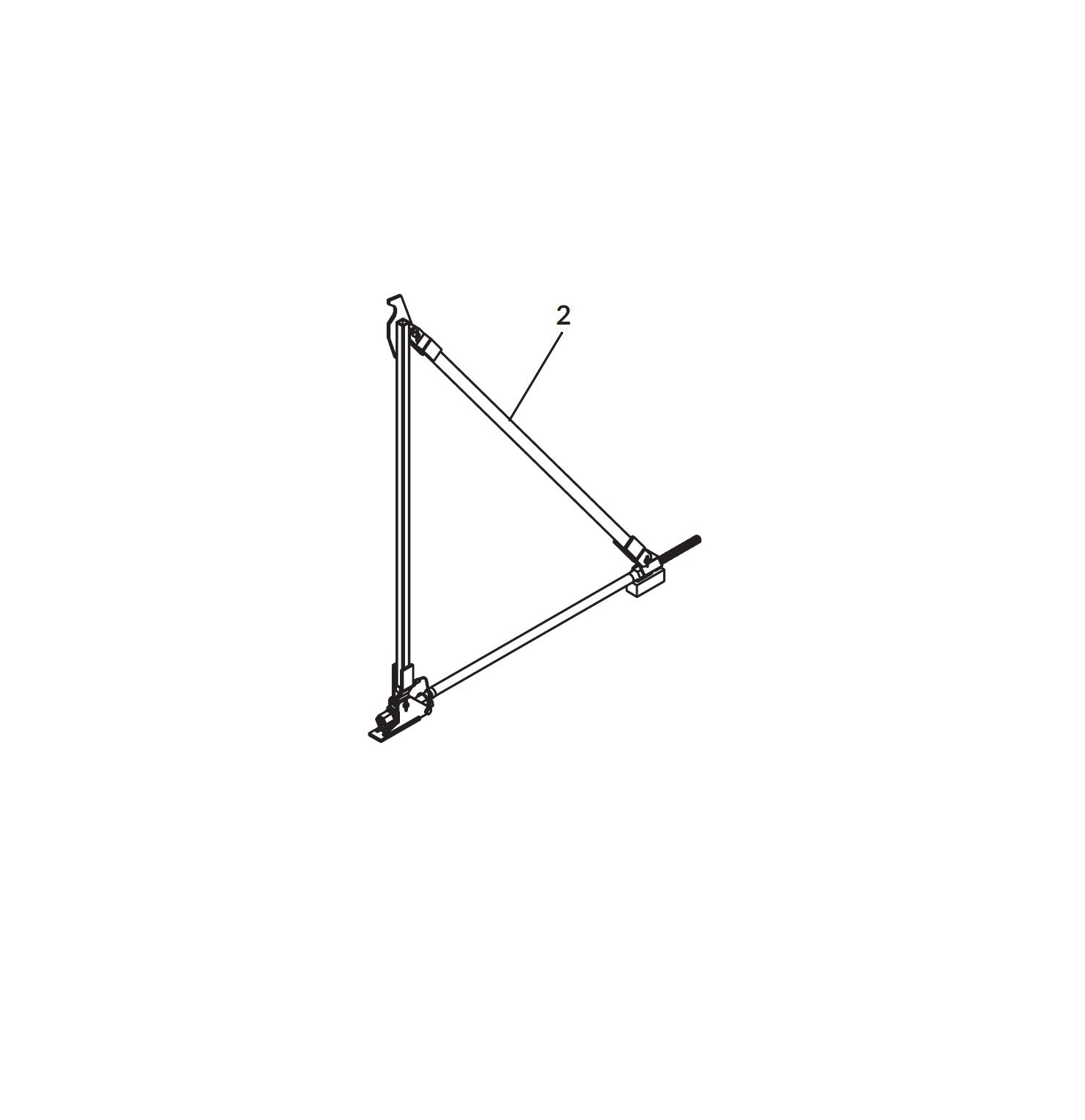 Shur-co: Winding Brace Left 60"-84" Route One Trailers