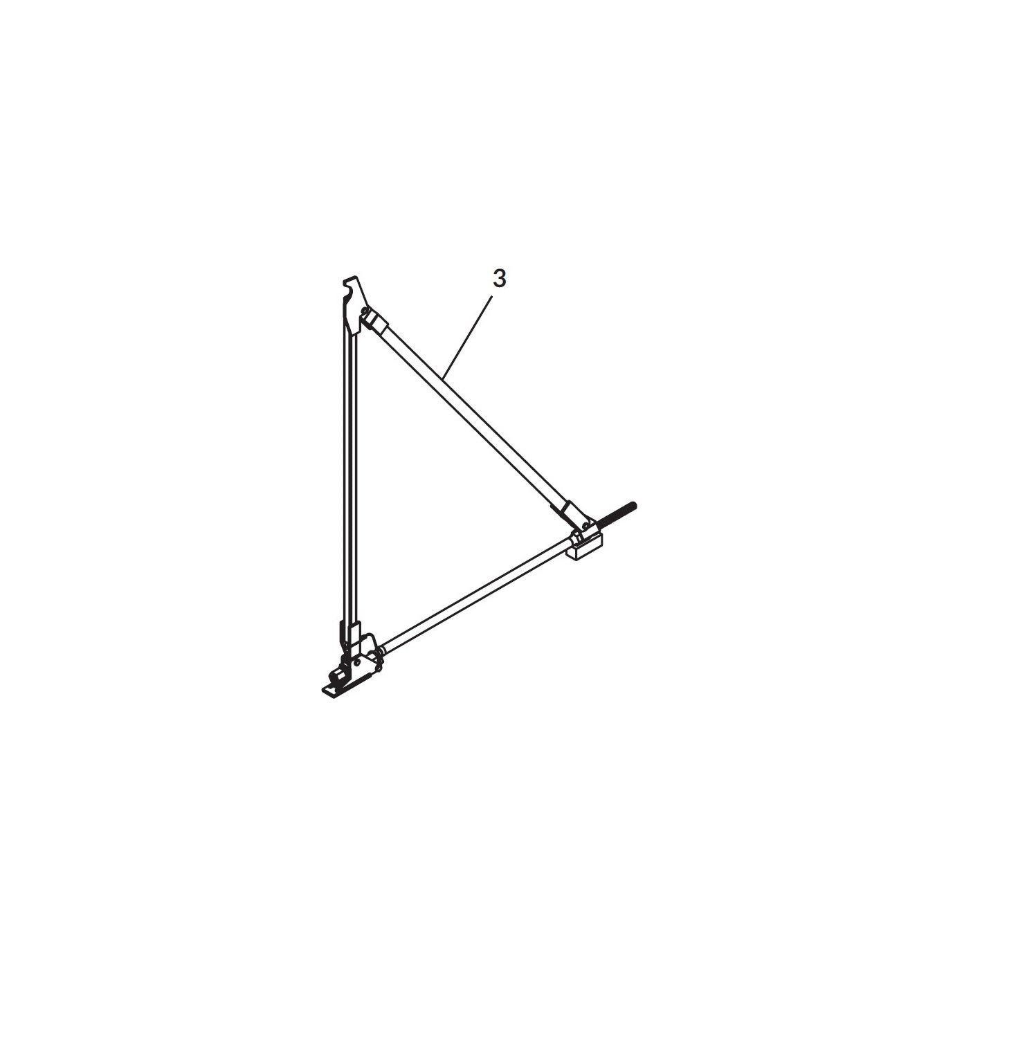 Shur-co: Winding Brace Right 96" -102" Route One Trailers
