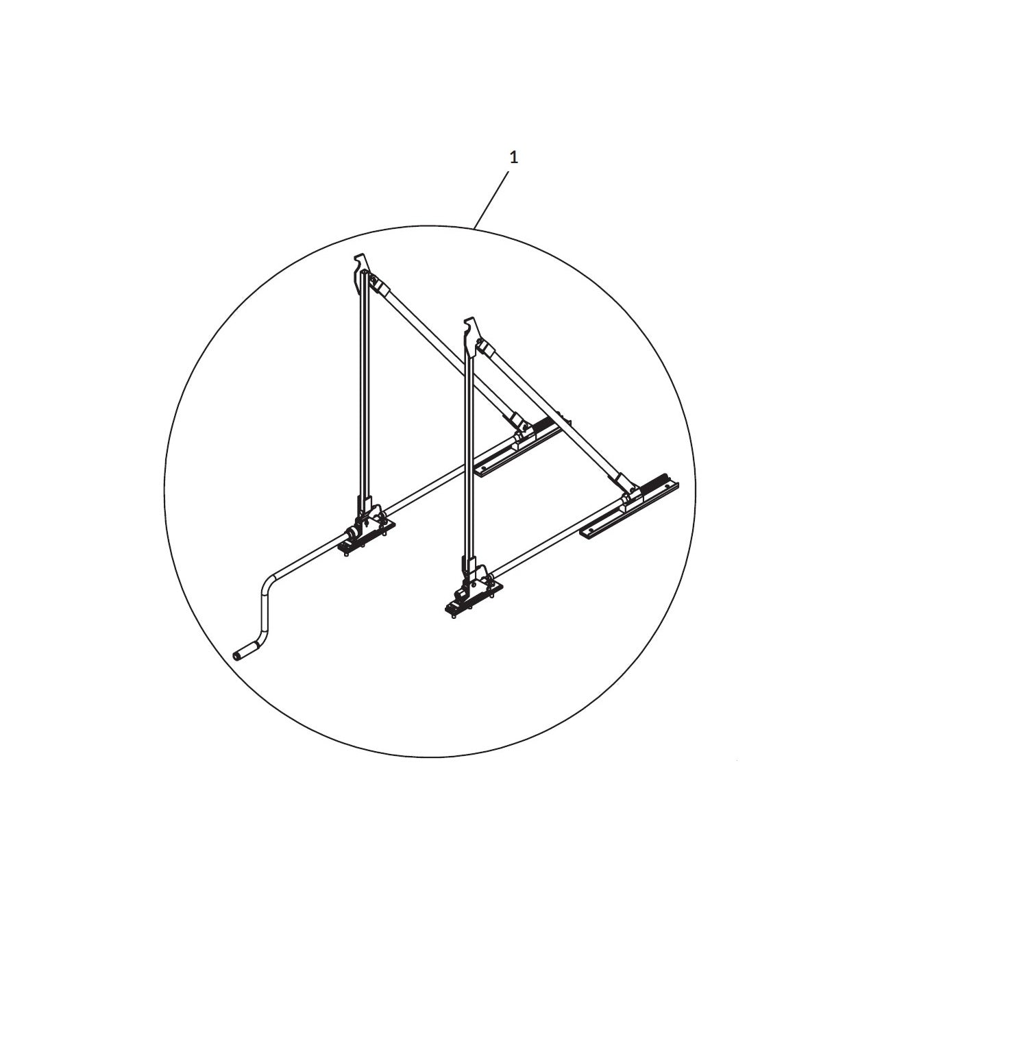 Shur-co: Winding Brace Assemblies 60-84 (both with Crank) Route One Trailers