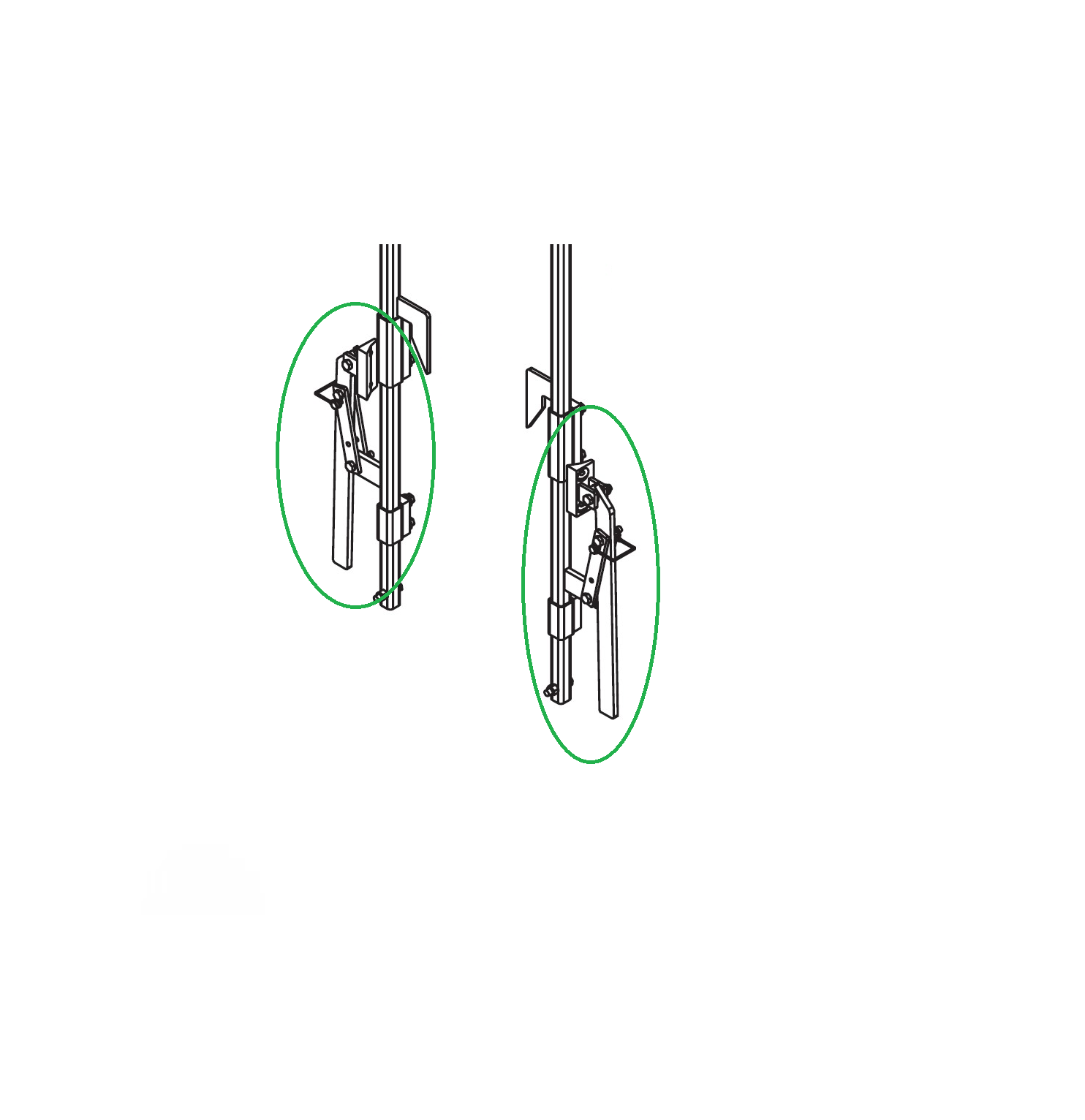 Shur-co: Front Lock Handle (Headbord Locks) Route One Trailers