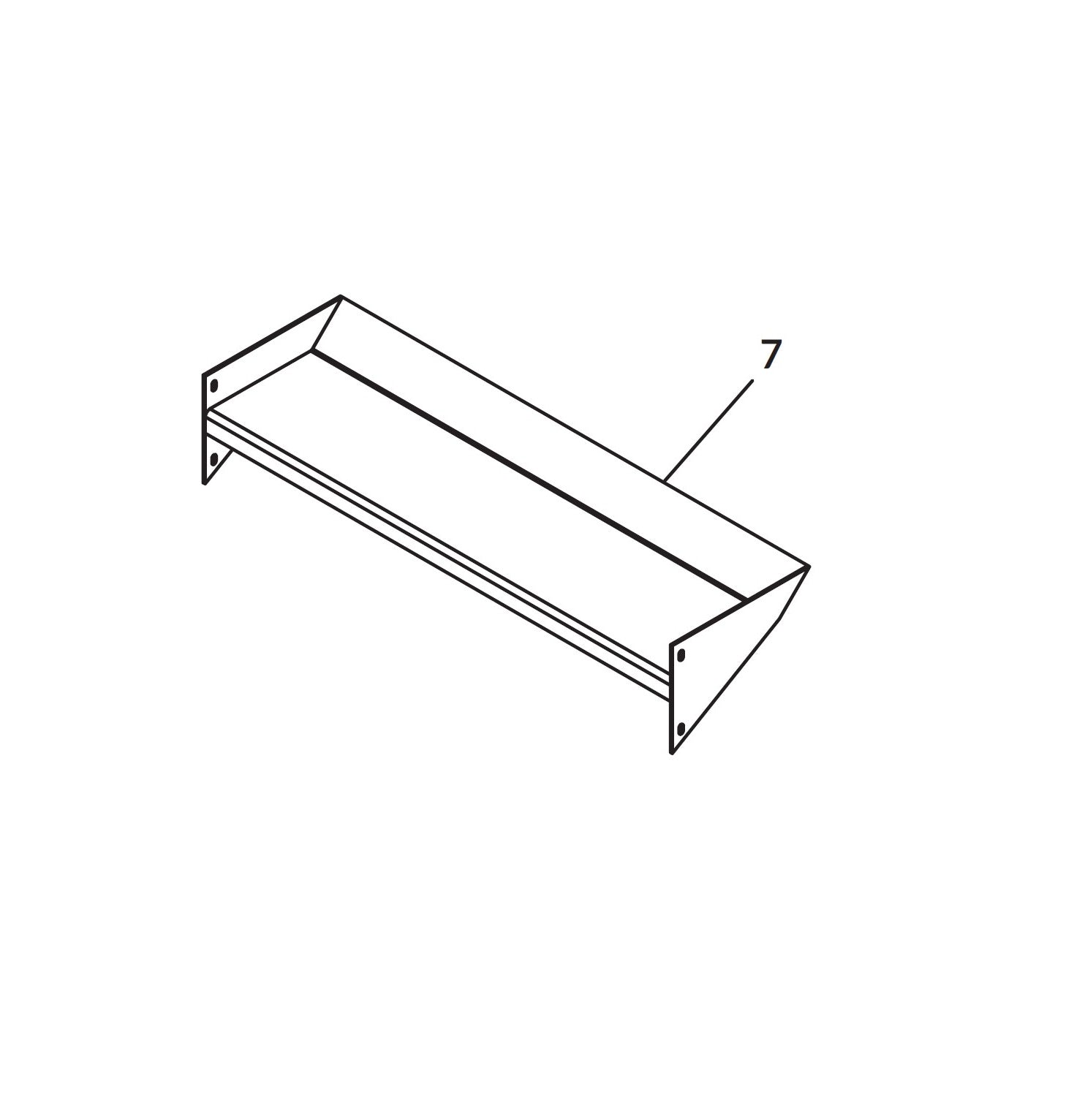 UTILITY TRAY ASSY HEADBOARD MAGNUM