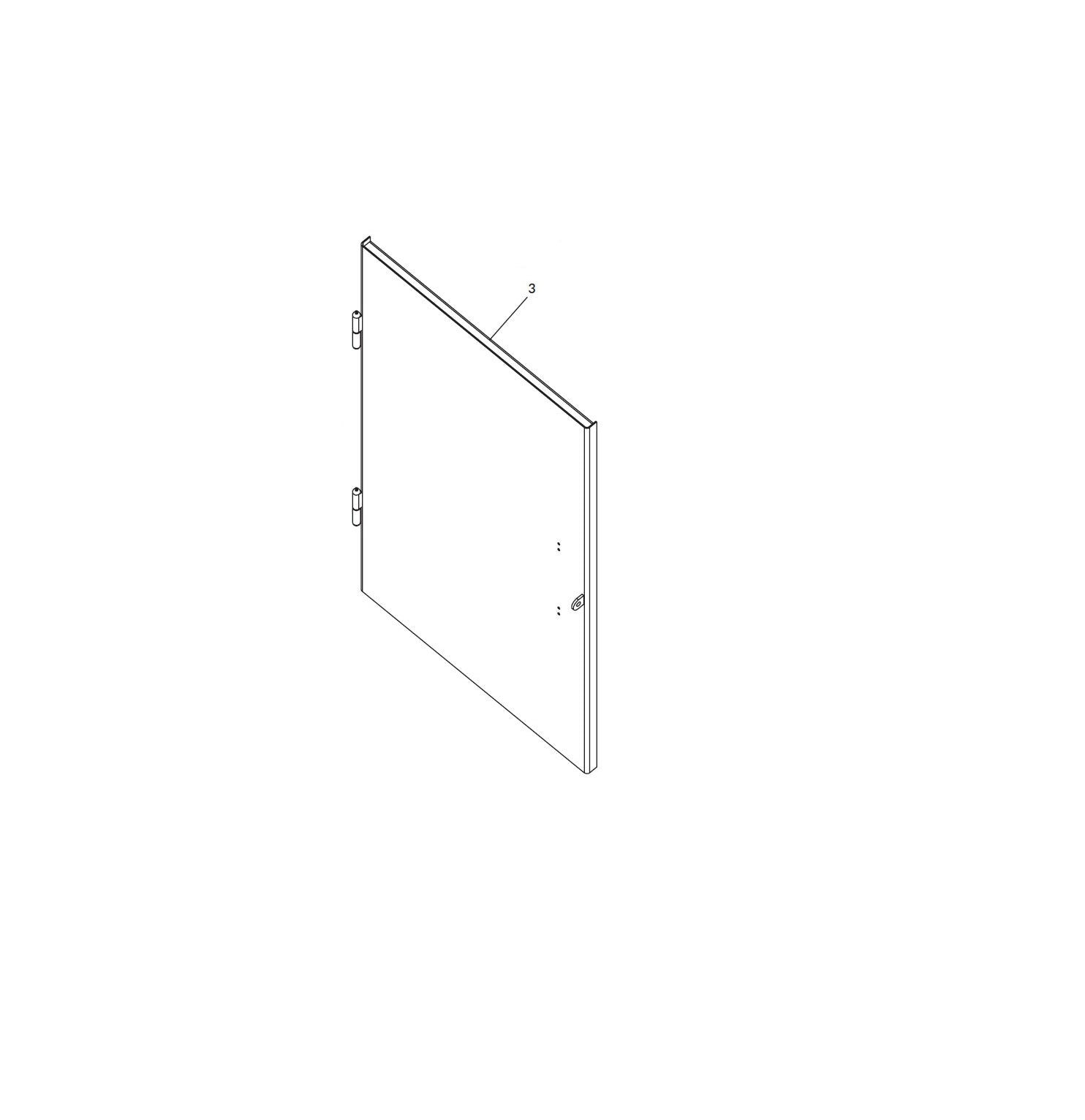 Shur-co: Headbord Assembly with Door/Step/Lock 100H 108W Route One Trailers