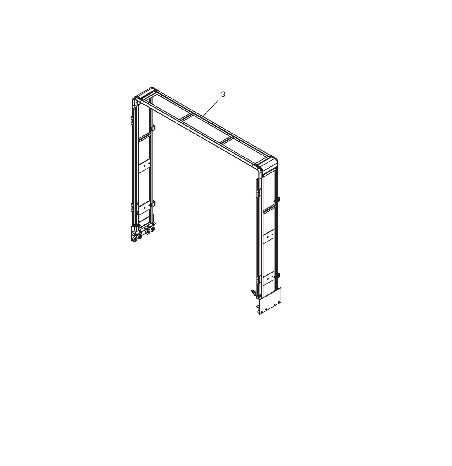 BOW REAR ASSY 100H 102W FLTBD TOP CLASSIC
