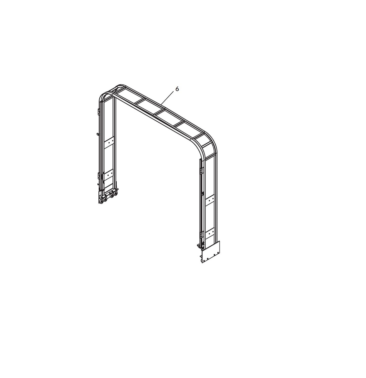 BOW REAR ASSY RD CORNER 100H 108W CLASSIC