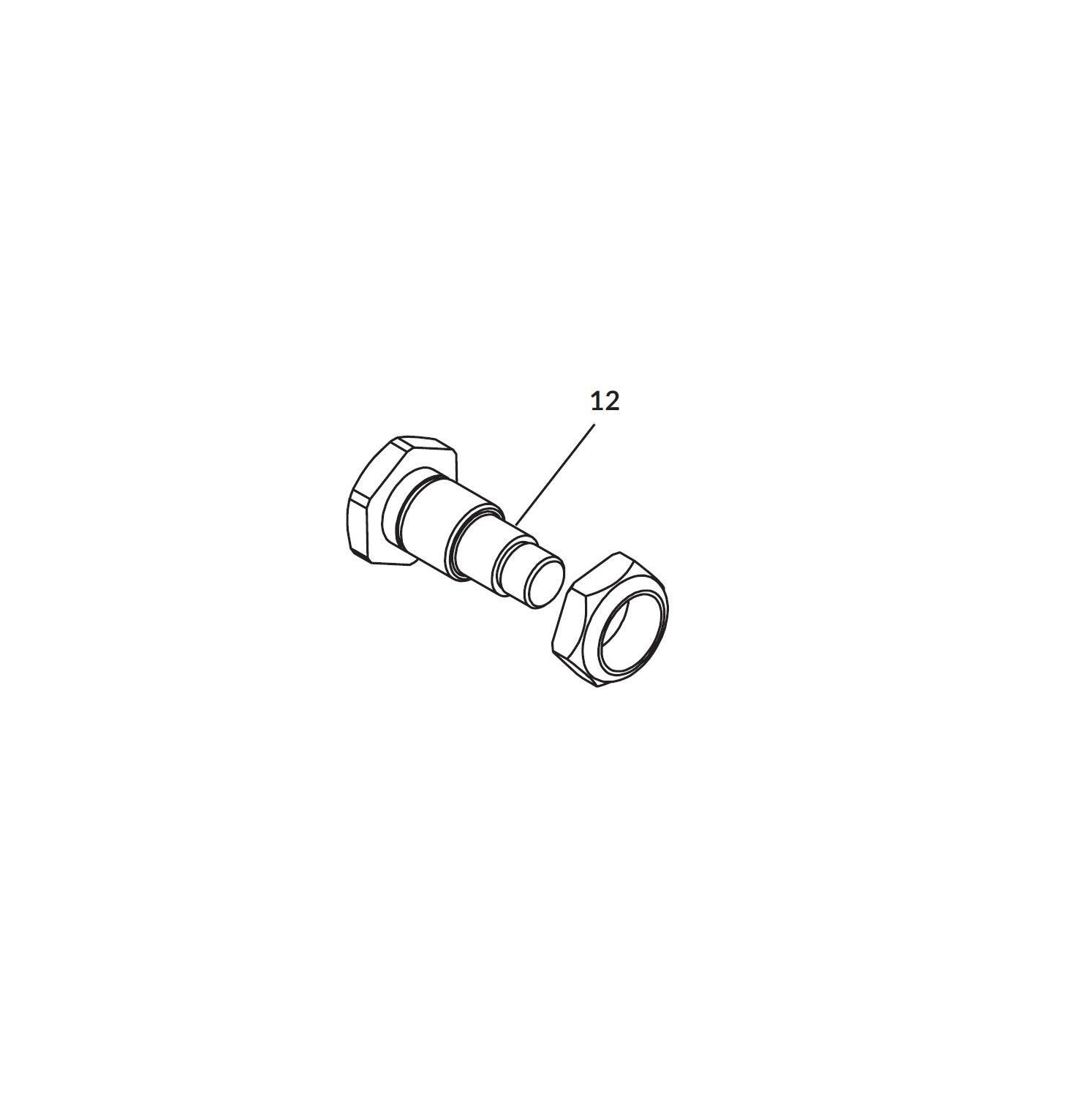 Shur-co: Axle 3 IN Wheel and 3/4 IN Nut by (MAGNUM) Route One Trailers