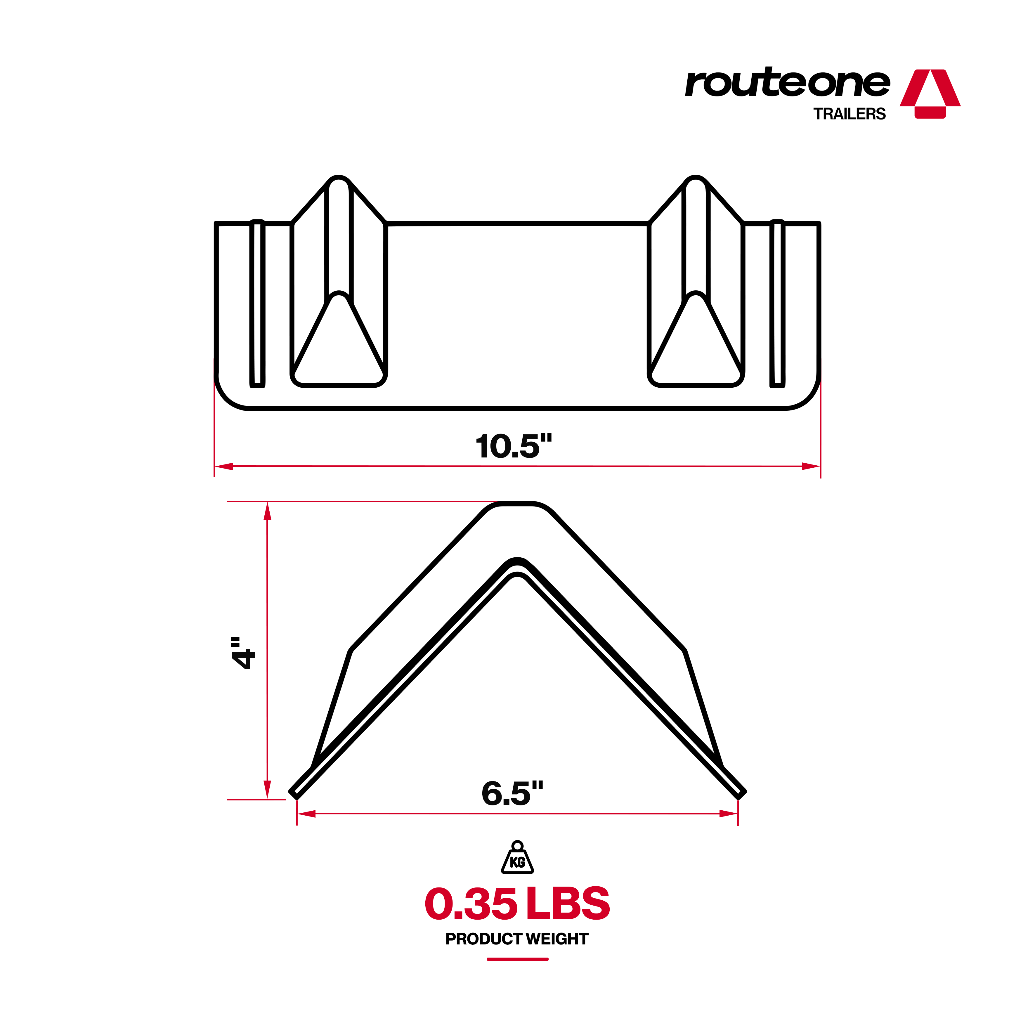 Plastic Corner Protector 4" x 12"