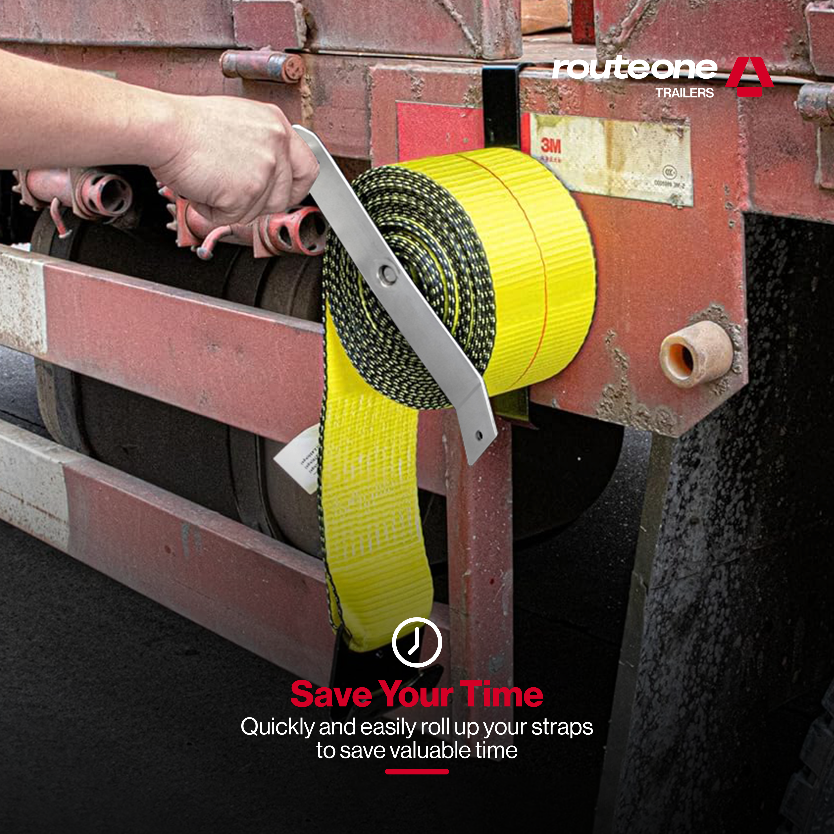 Winch Strap Winder Side Rail