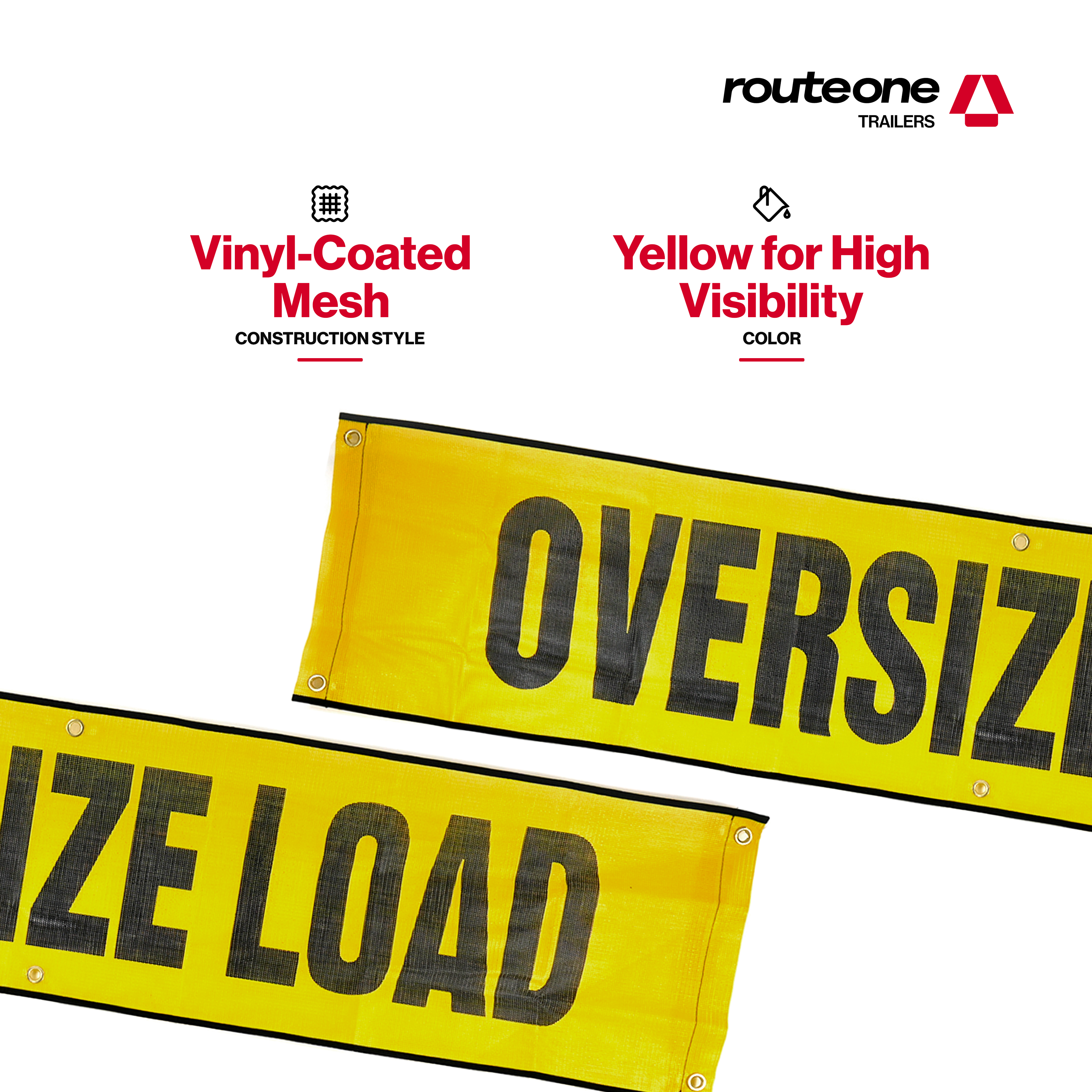 18" x 84" Mesh OVERSIZE LOAD Banner