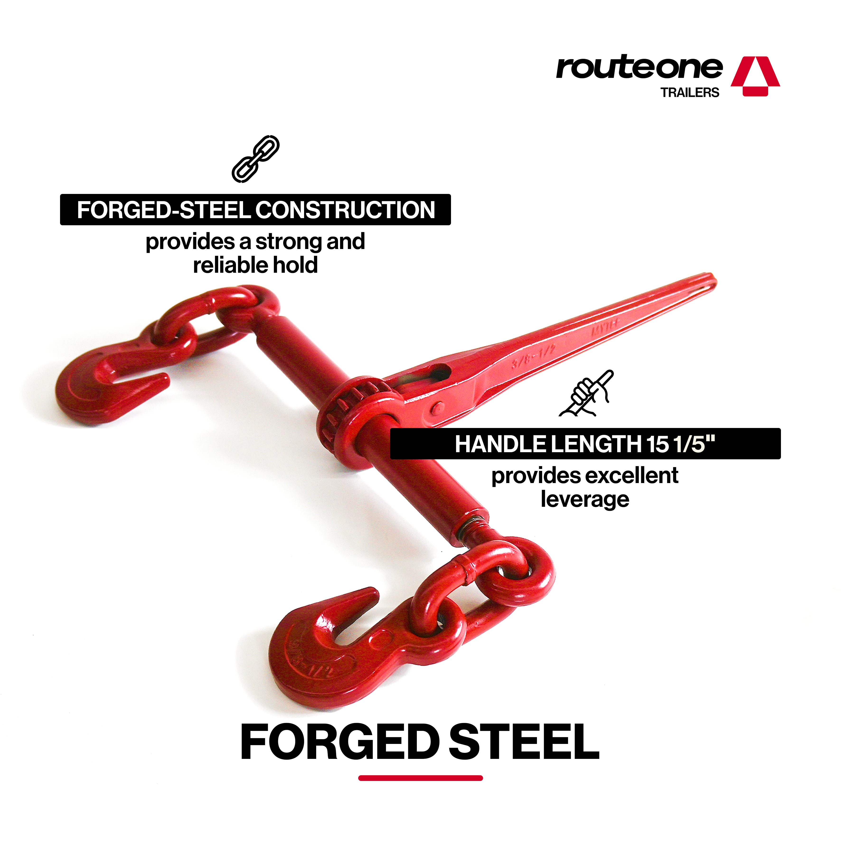 PRO Chain Binder Ratchet Style 3/8" - 1/2", 9200LBS