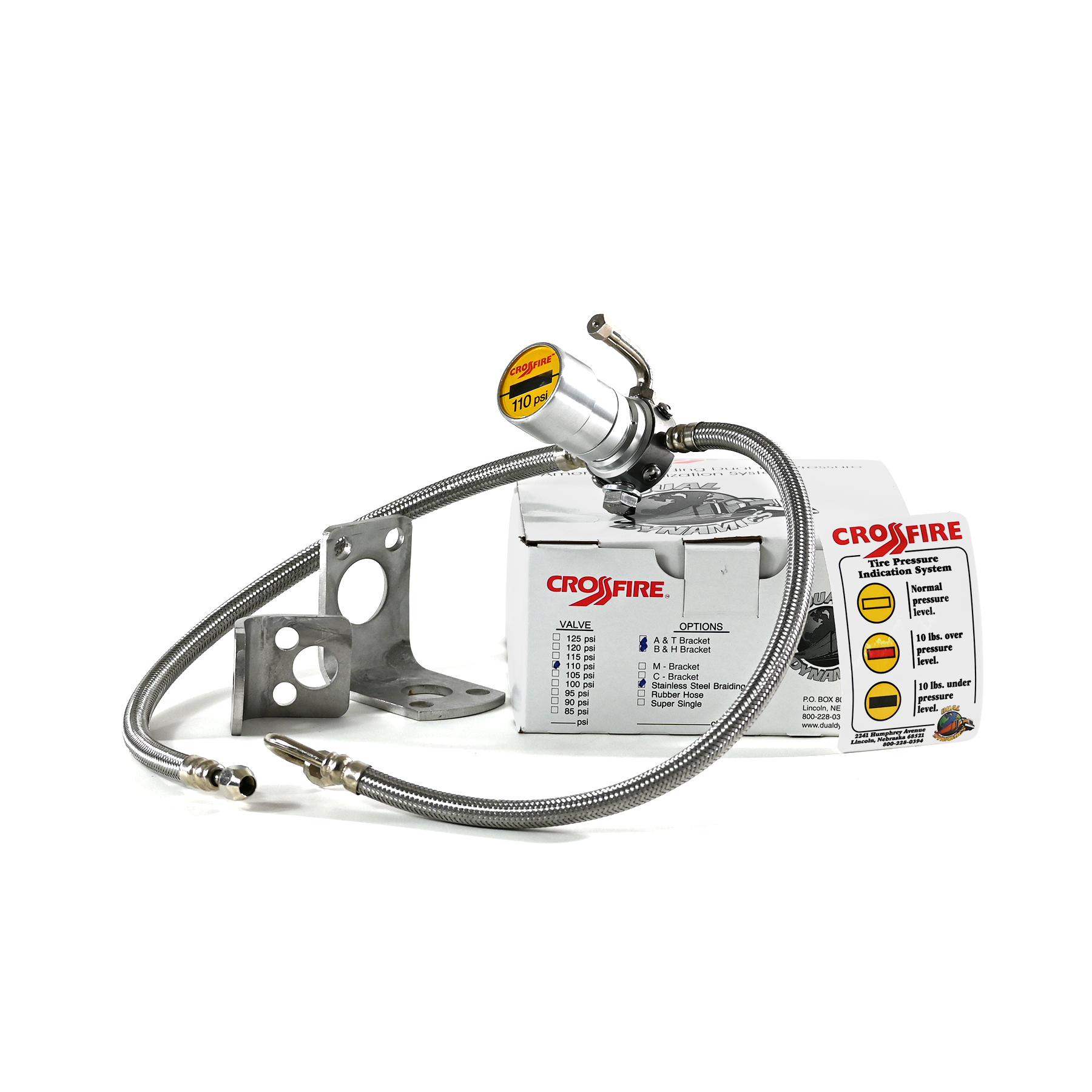 Truck and Trailer Parts:Crossfire Dual Tire Pressure Equalization System 110 PSI