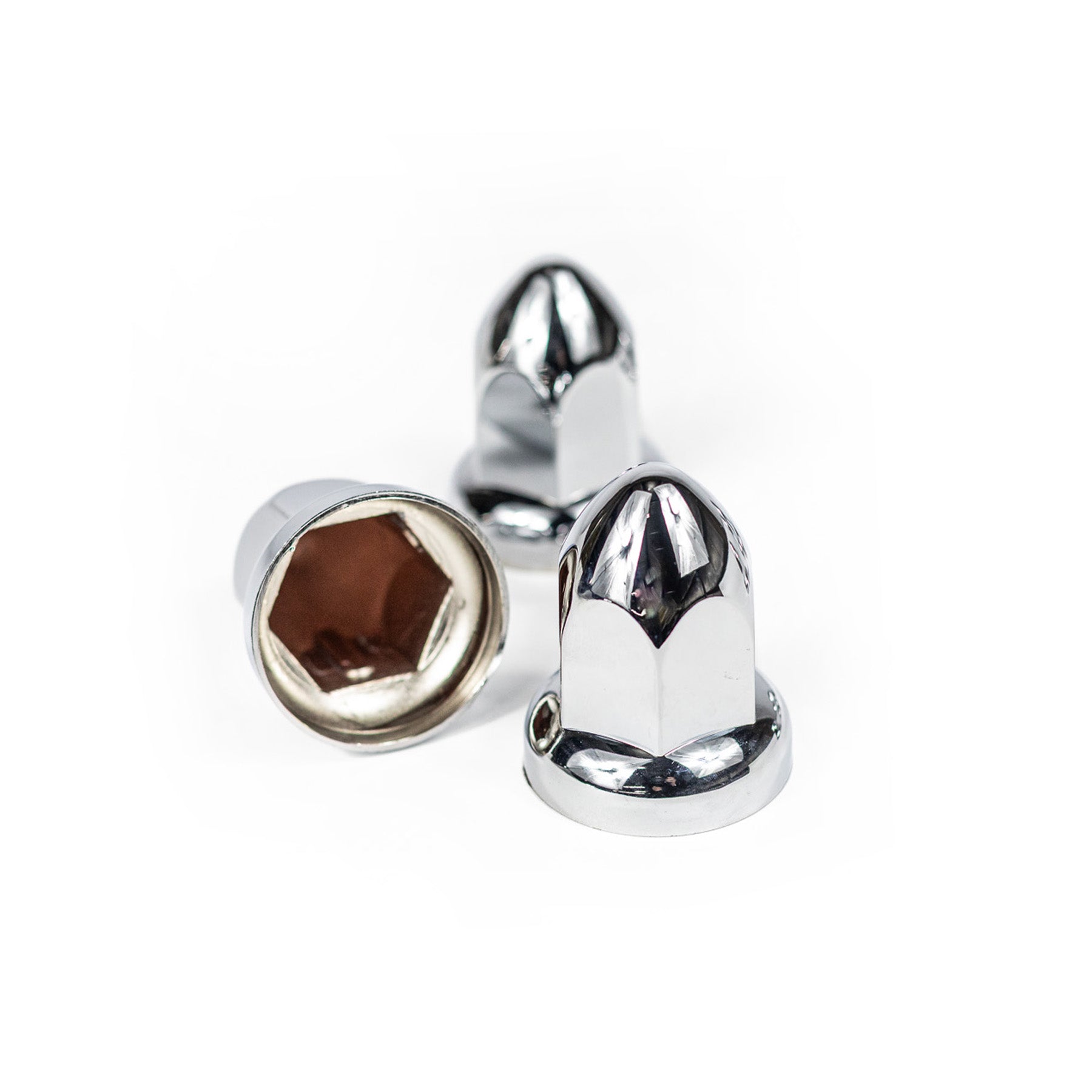 33MM Chrome Lug Nut Covers - Screw-on - 10 pc Kit