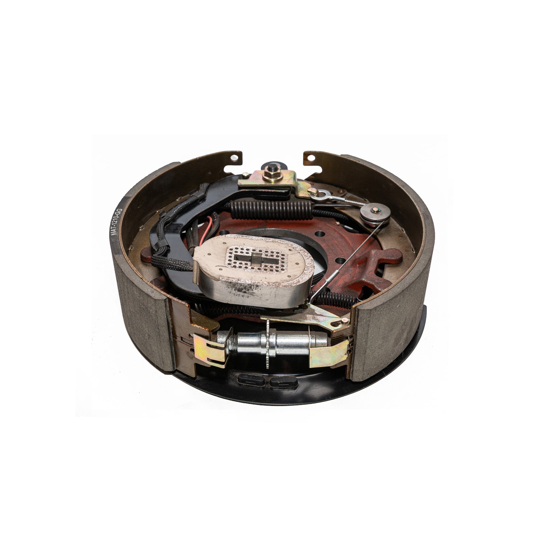 10K 12-1/4 inch Electric Brake for 10,000-lb Exles, Left hand, 3-3/8", 7 holes