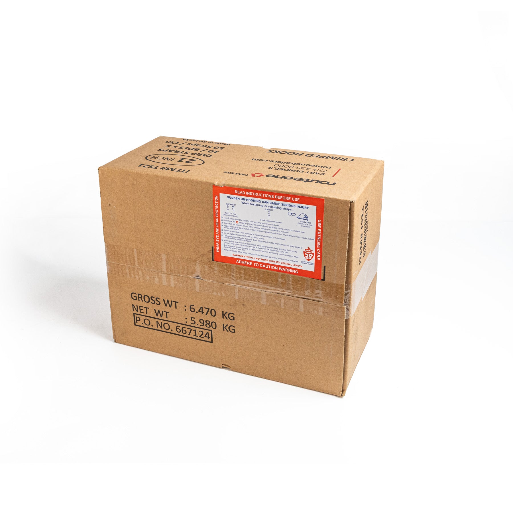 21" Bungee Cords w Crimped Hooks / Box of 50