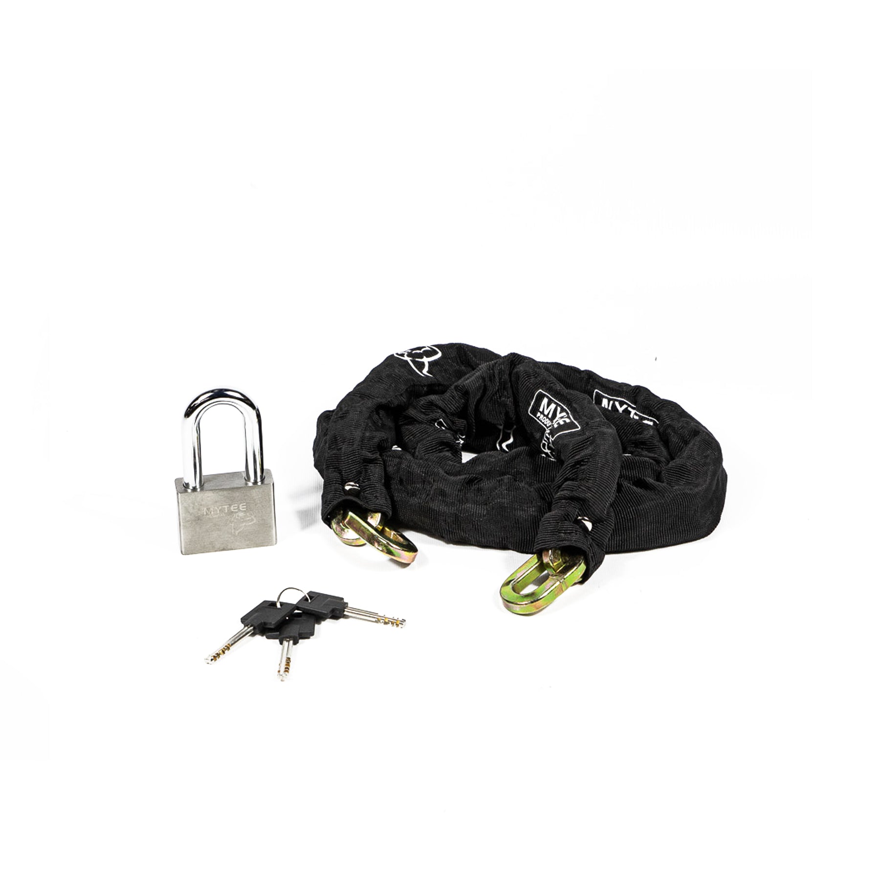 3/8" x 6' Security Hardened Square Link Chain w/ Cordura Cover & Anti-Cut Lock Carrying Case Route One Trailers
