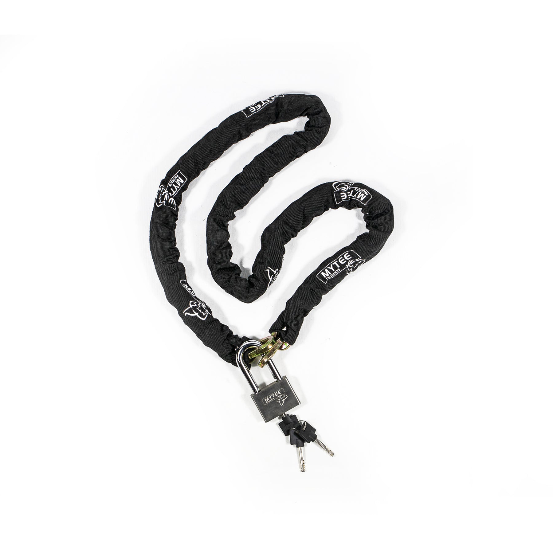 3/8" x 6' Security Hardened Square Link Chain w/ Cordura Cover & Anti-Cut Lock Carrying Case Route One Trailers