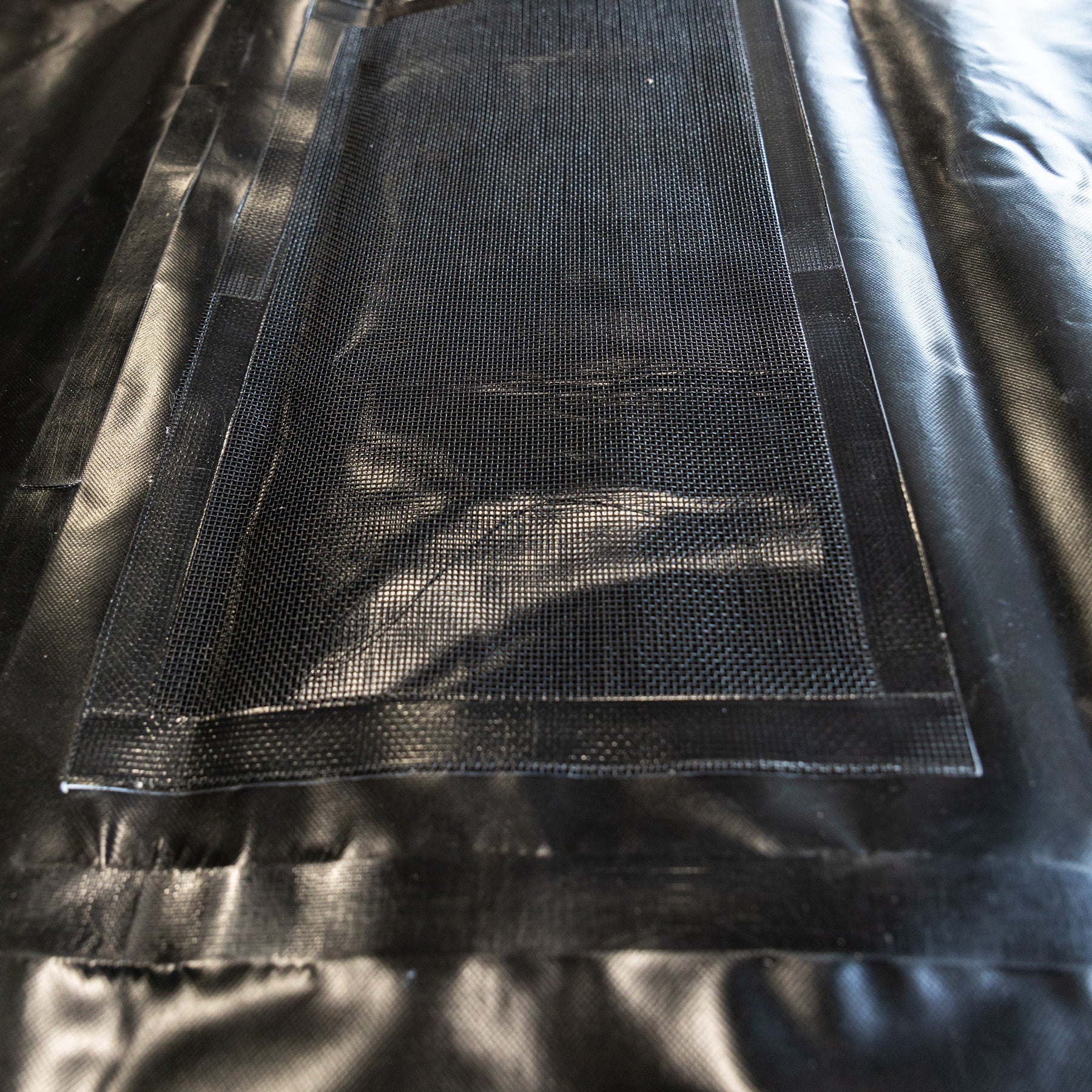 TarpStop: Fastrack Rear Curtain 106'' H System 108'' W Black Route One Trailers