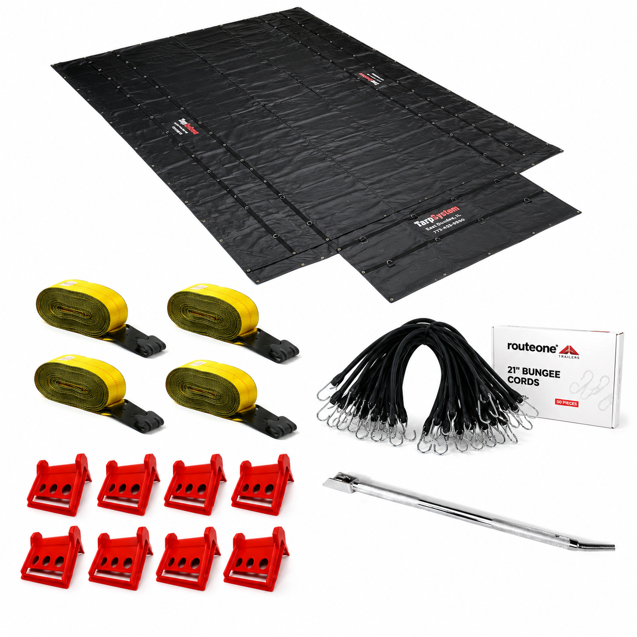 10ft Lumber Tarp Starter Kit Route One Trailers
