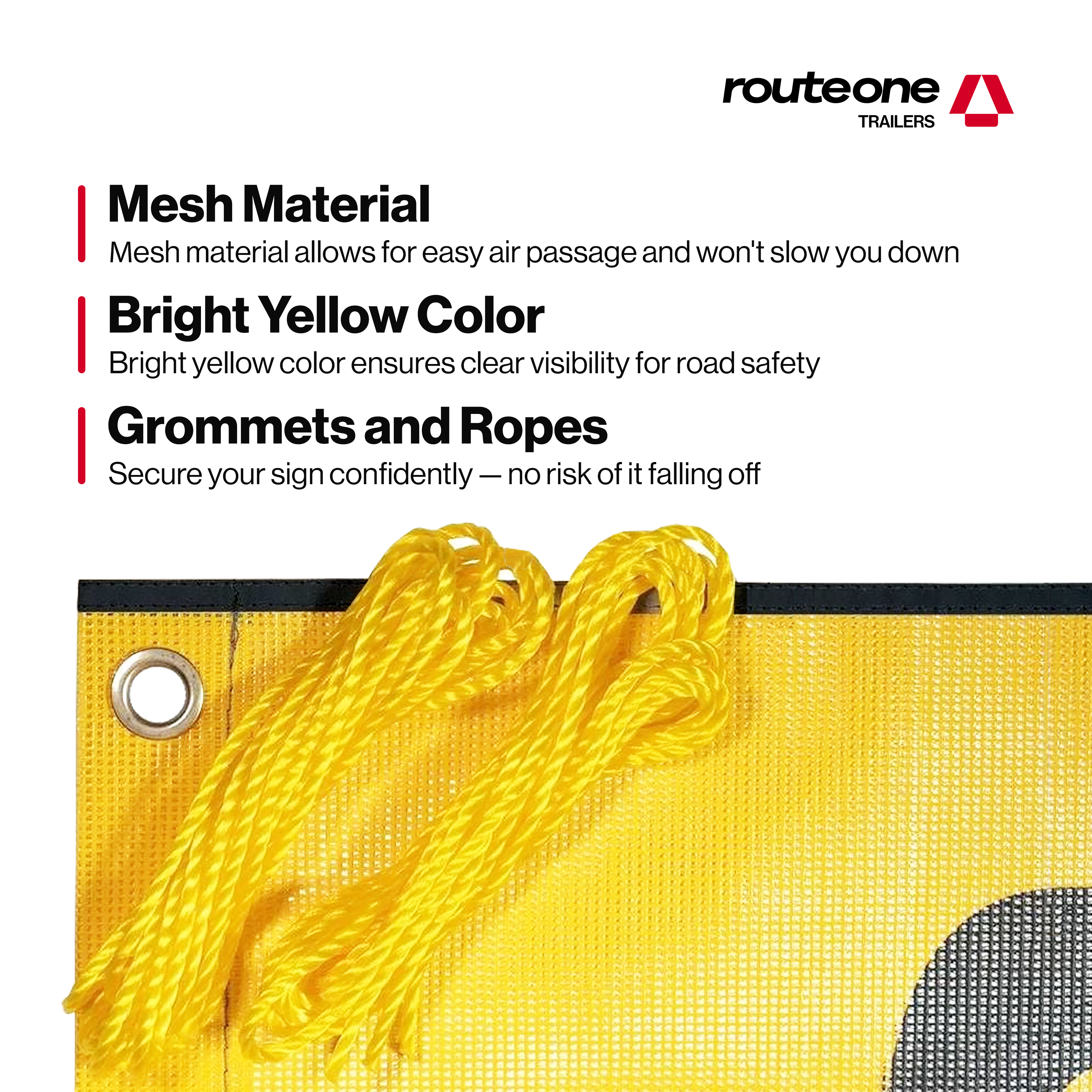 18" x 84" Mesh OVERSIZE LOAD Banner