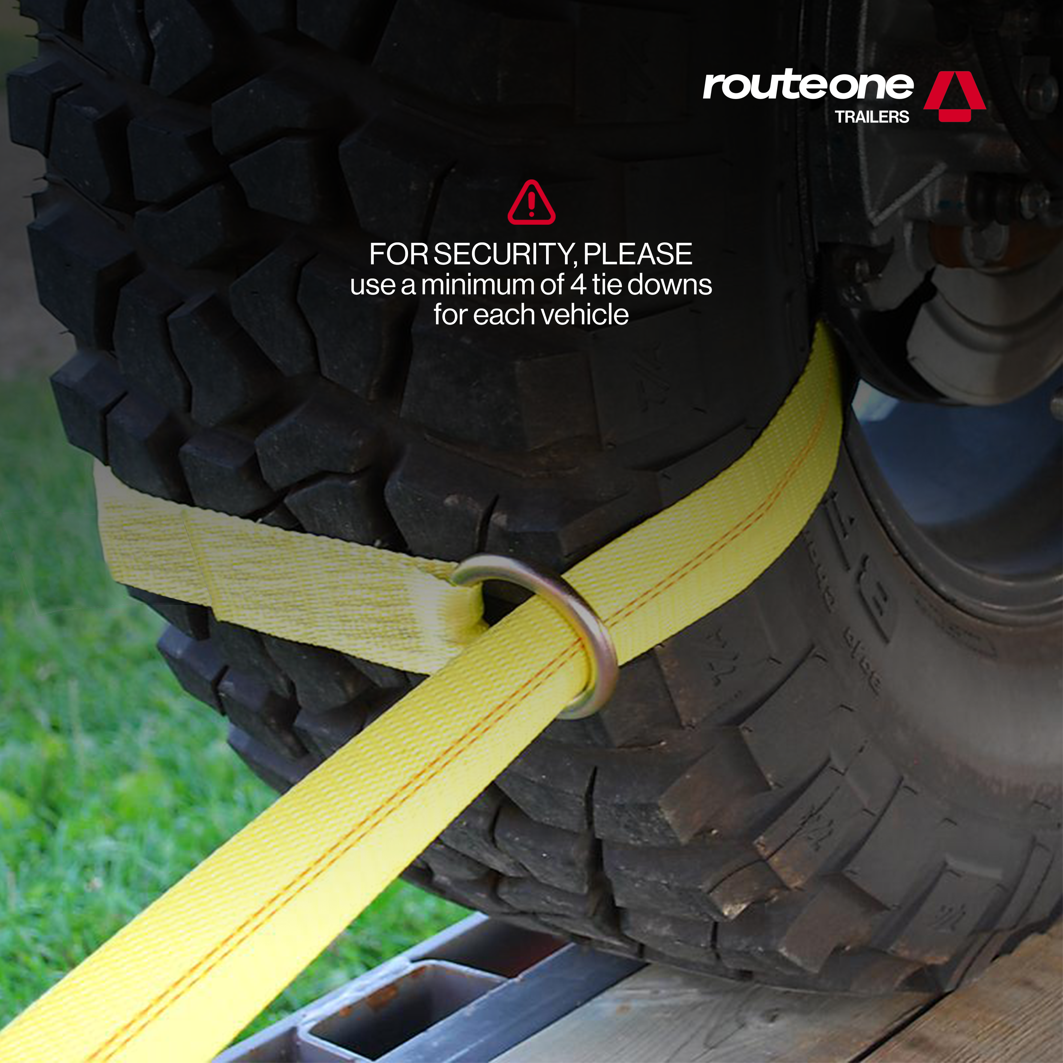 2" x 10' Wheel Strap w D Ring And Sleeve