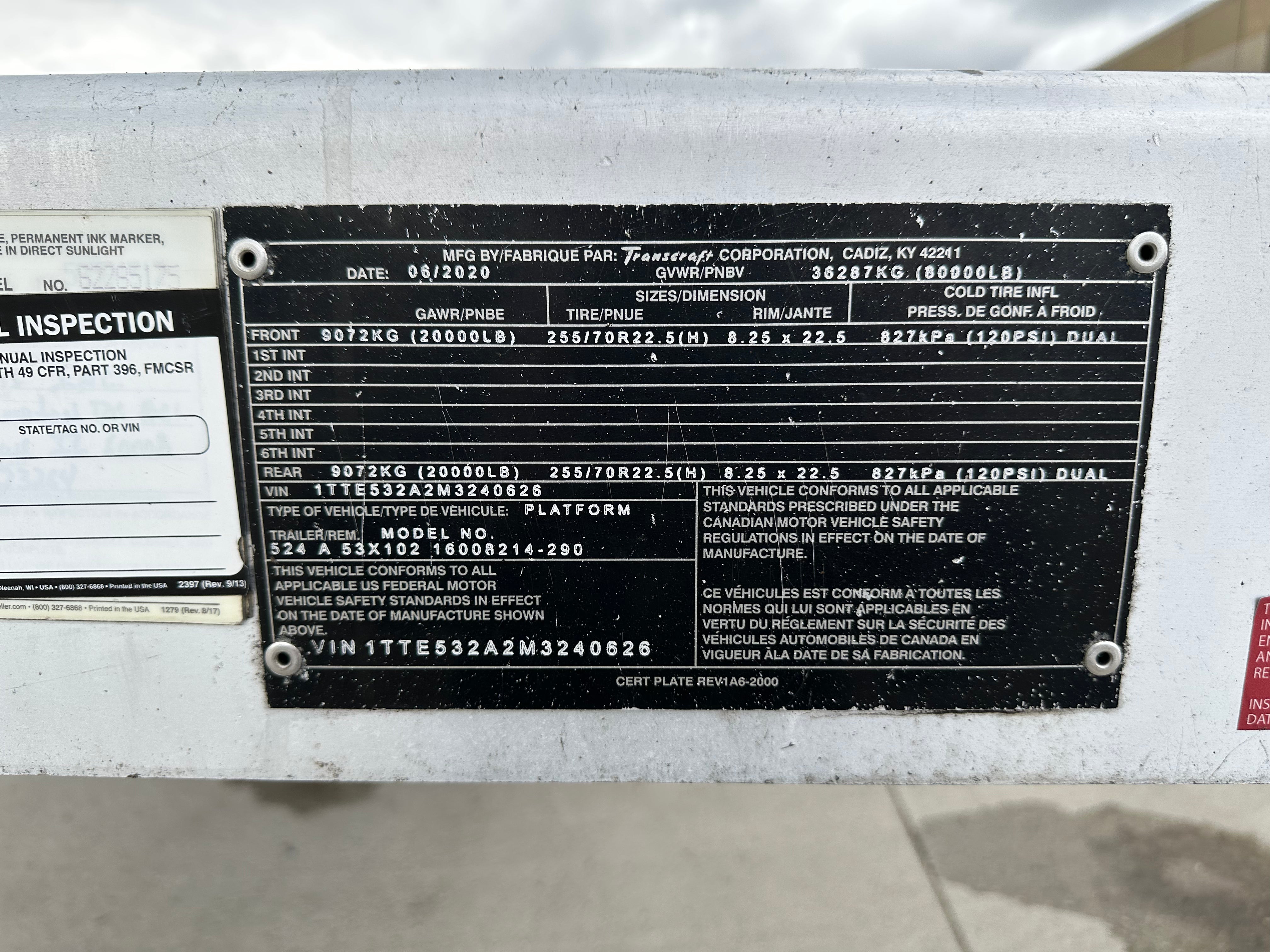 2021 Benson 524 Aluminum Step Deck Route One Trailers