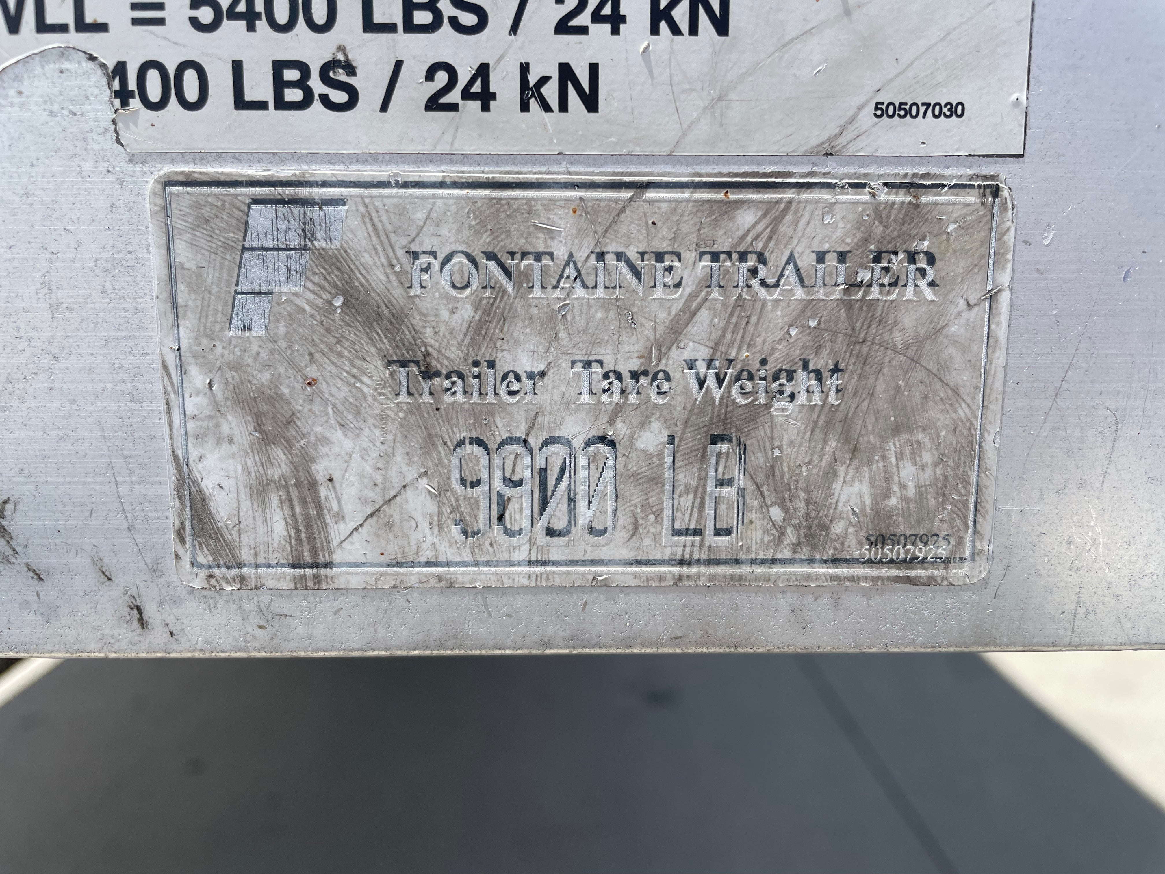 2016 Fontaine Flatbed Conestoga 53'