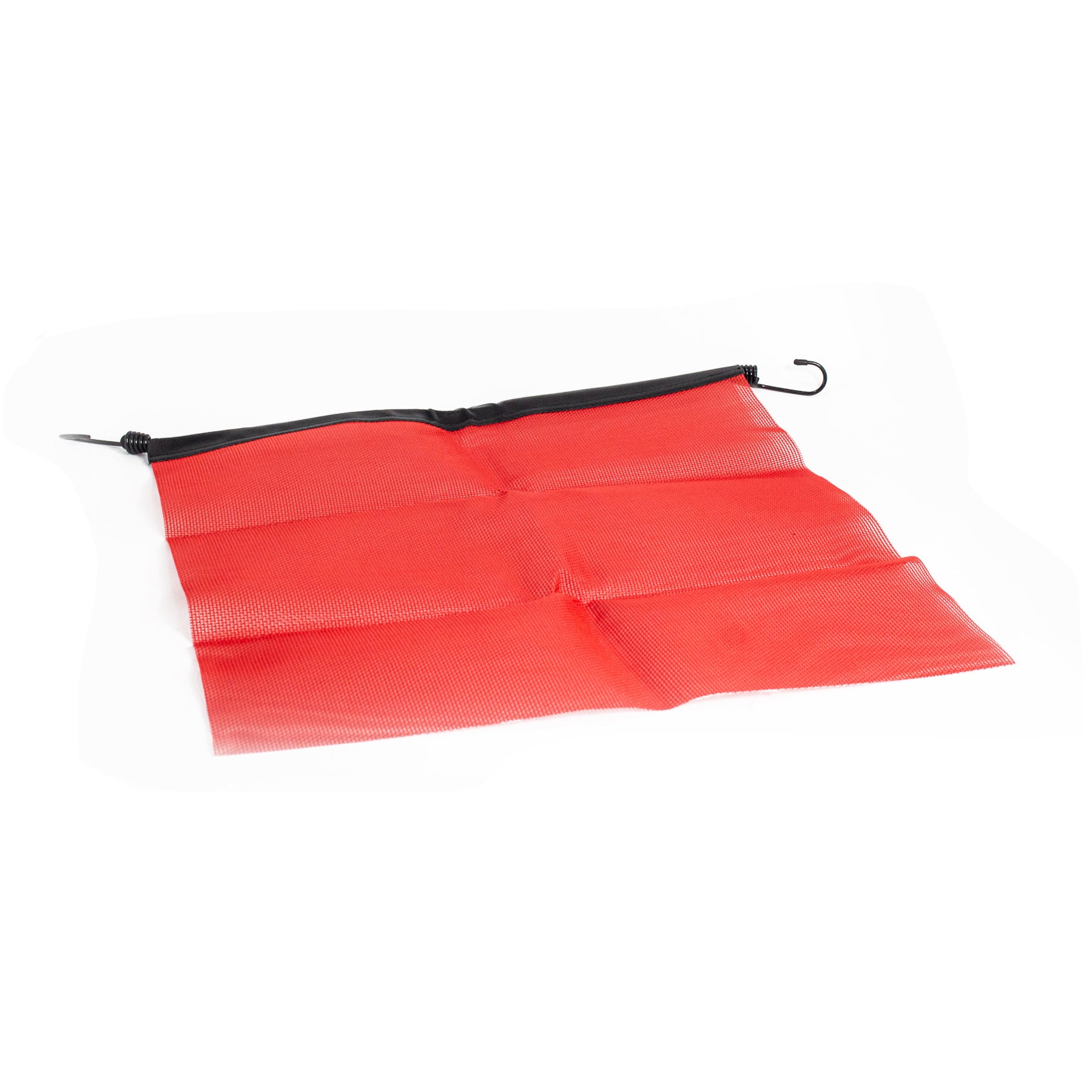 Red Safety Flag Bungee Cord - 18in x 18in EZ Hook