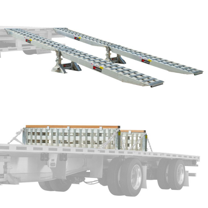 HD Ramps Full Kit for Step Deck Trailers | Heavy-Duty Equipment Loading ...