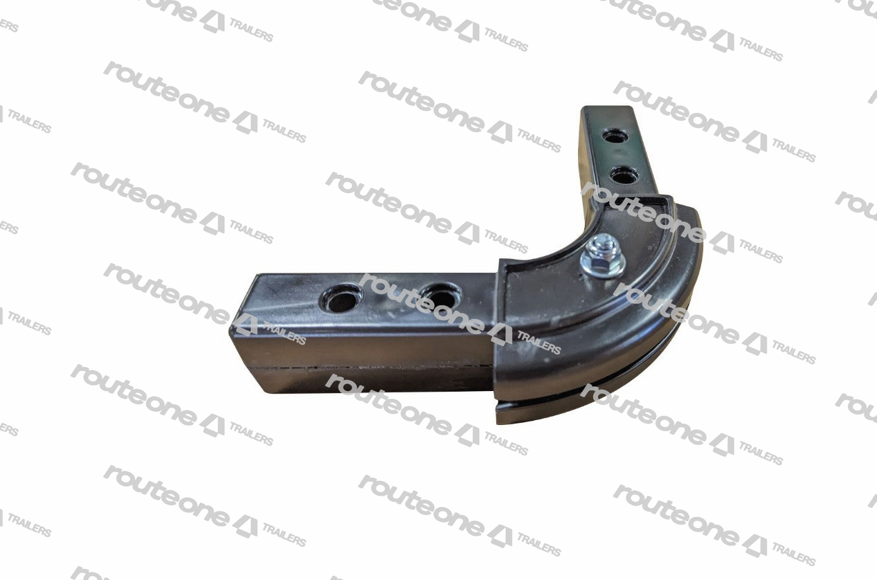 Intermediate Corner Casting - Black Plastic - Flange Bracket Assy with Flat Socket Countersink bolt Route One Trailers