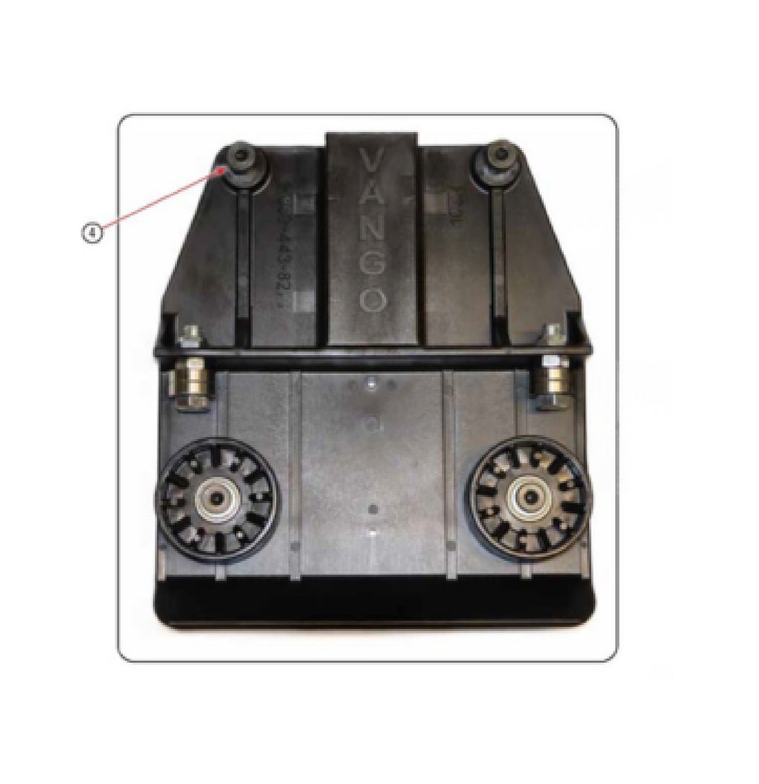 Shoulder Bolt for support bow to carriage attachement