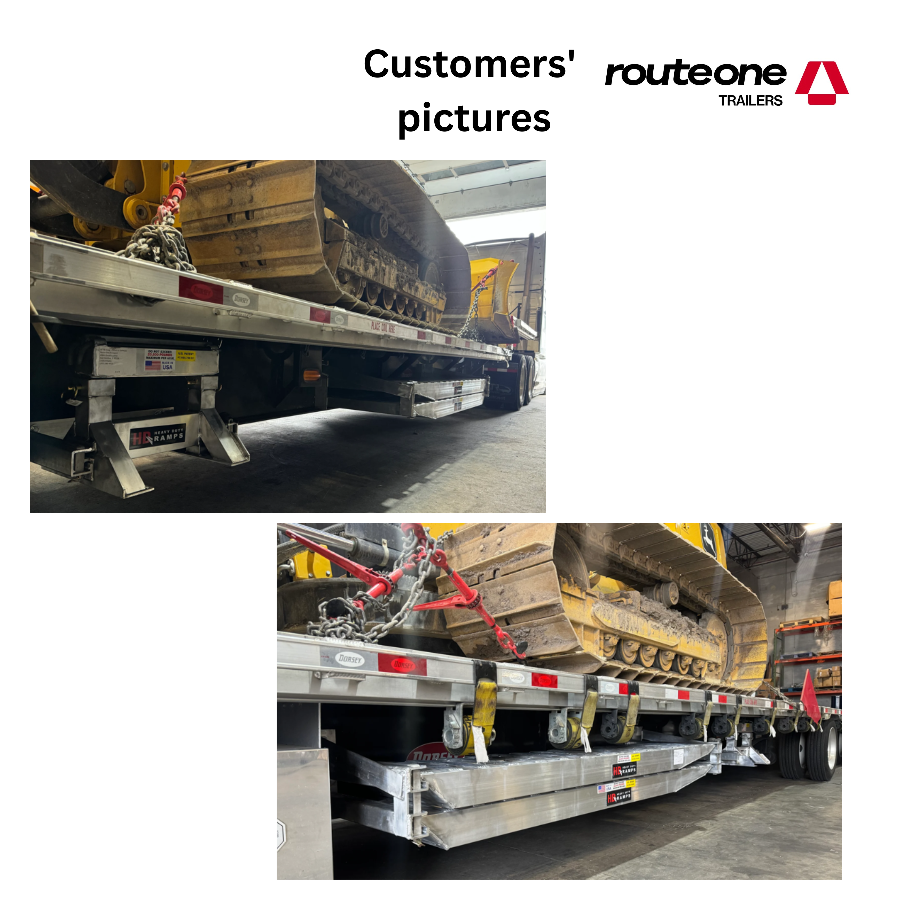 HD Ramps 20” x 96” Step Deck Trailer Ramps Route One Trailers