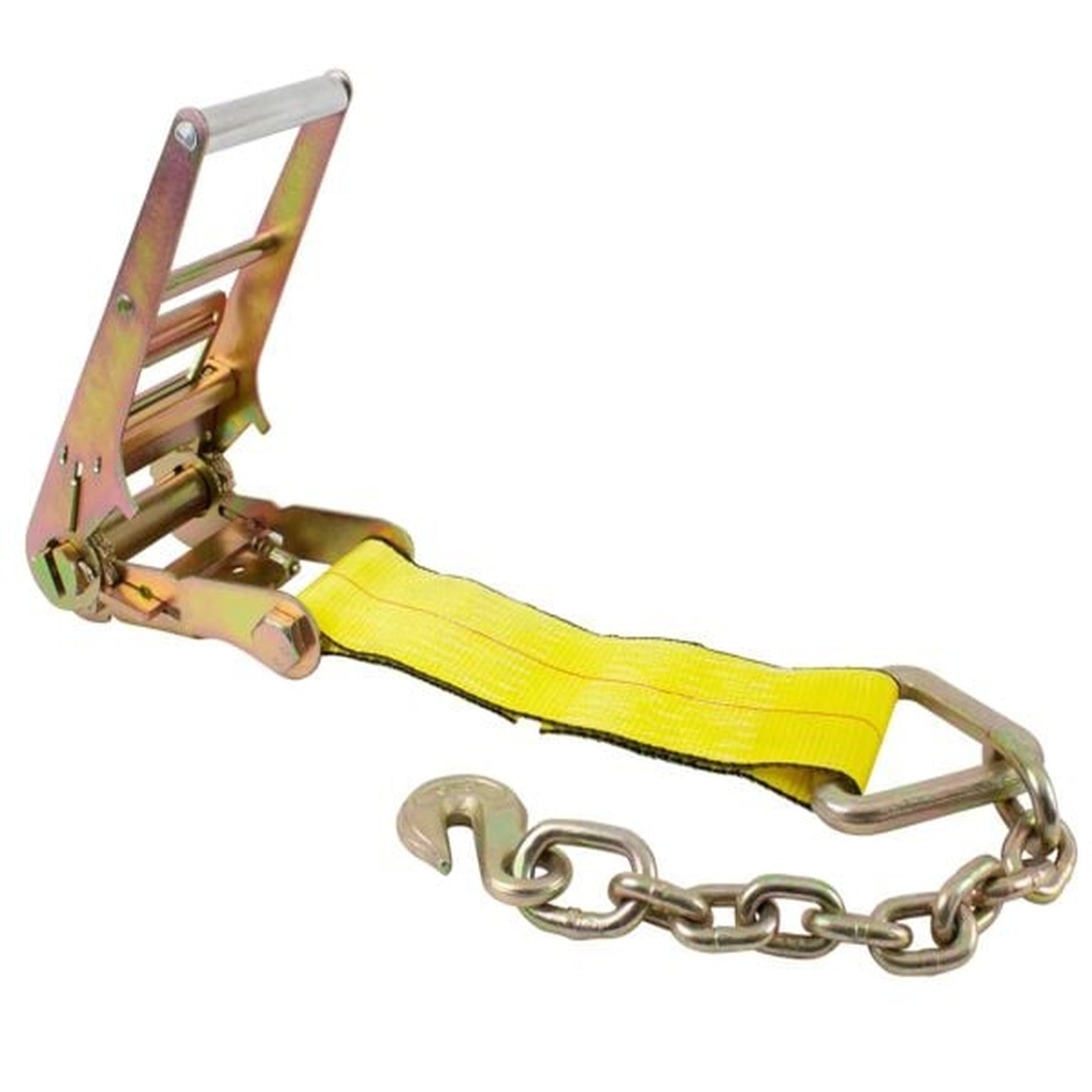 Route One 4" Strap Ratchet w Chain Anchor 5,400 lbs WLL - (Ratchet Only) Route One Trailers